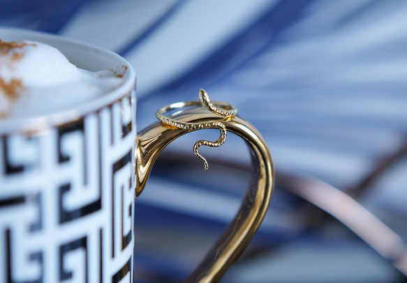 【Sterling Silver925】Mystical Snake Ring 1枚目の画像