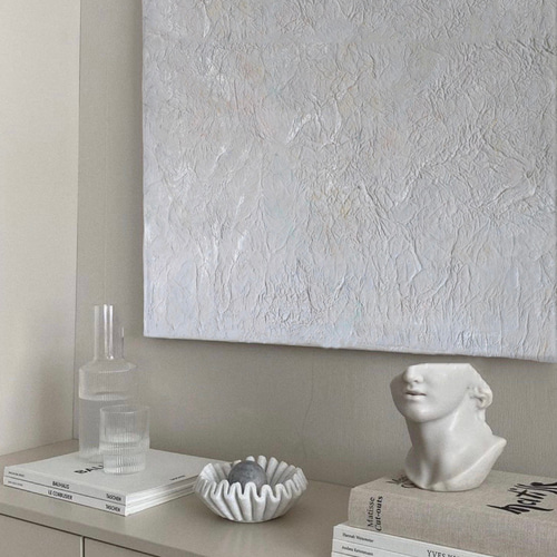 Sleeping white】白い絵 アート インテリア カラフル 絵画 リビング