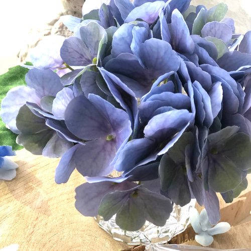 ネム　アメリカンフラワー花瓶付き紫陽花 ネム様専用 アメリカンフラワー花瓶付き紫陽花