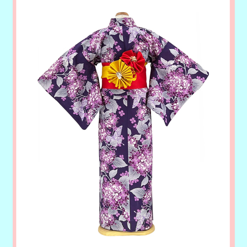 専用Y3130◆美品 洗える夏着物 紅梅 桜 蝶 小紋 高級浴衣 d8a6a20b2c076743f632881fb265eb