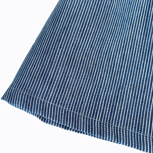 8枚はぎスカート♪加工デニム素材 ヒッコリーストライプ ロング