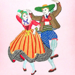 民族衣装でダンス「オレンジのスカート」 3枚目の画像