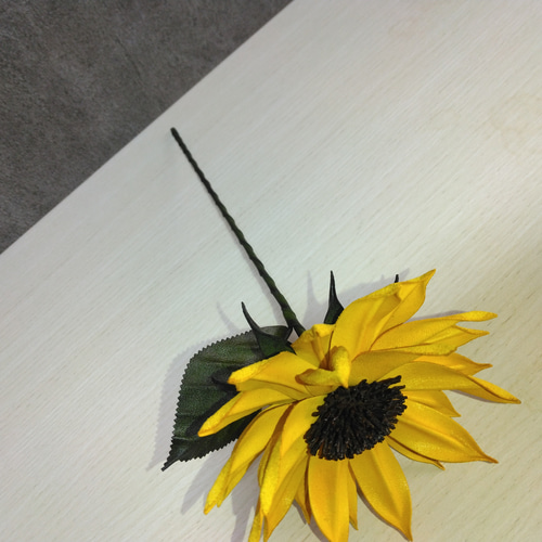 レザー フラワー ヒマワリ 皮革 花 アートフラワー GIFT.FLower
