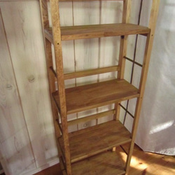 ハンドメイド 雑誌＆絵本ラック 特大サイズ (チーク色) 雑誌＆絵本ラック （チーク色） 本棚・絵本棚・マガジンラック moon