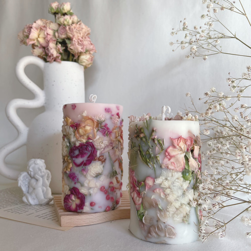 ボタニカルキャンドル / 薔薇 ボタニカルソイキャンドル ドライ