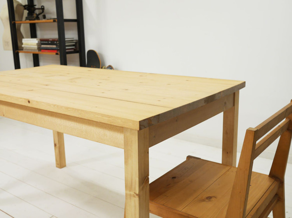 [送料無料] 無垢 ダイニングテーブル 食卓 シンプル 単品 w140 [受注製作] T-01 9枚目の画像