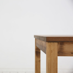 [送料無料] 無垢 ダイニングテーブル 食卓 シンプル 単品 w140 [受注製作] T-01 4枚目の画像