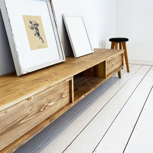 送料無料] 無垢 テレビボード テレビ台 ローボード w180 [受注製作] C