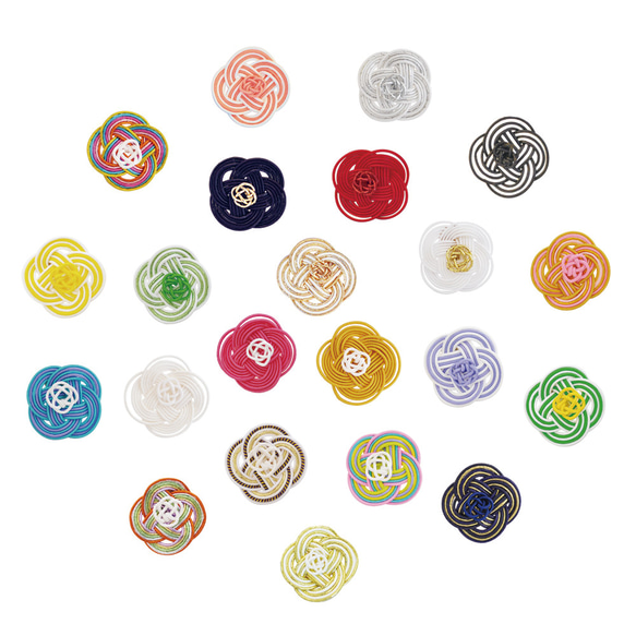 選べる！菜の花結びのイヤリング　-セミオーダーリスト- ■ピアス可■ 1枚目の画像