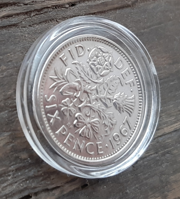 1947~1967英国の幸せのシックスペンス 20枚セット イギリス から  ラッキー6ペンスウエディングコイン 美品 6枚目の画像