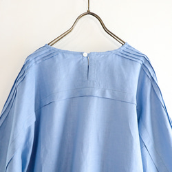 tuck line sleeve top (light blue) 4枚目の画像