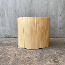 大きいヒノキの切り株スツール】丸太 椅子 太鼓 ディスプレイ ひのき