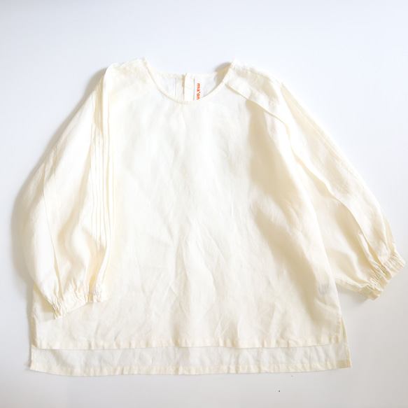 tuck line sleeve top (natural) 11枚目の画像