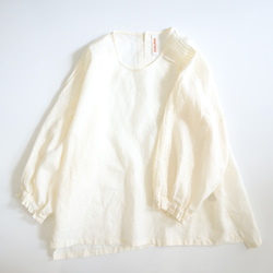 tuck line sleeve top (natural) 9枚目の画像