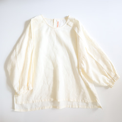 tuck line sleeve top (natural) 1枚目の画像