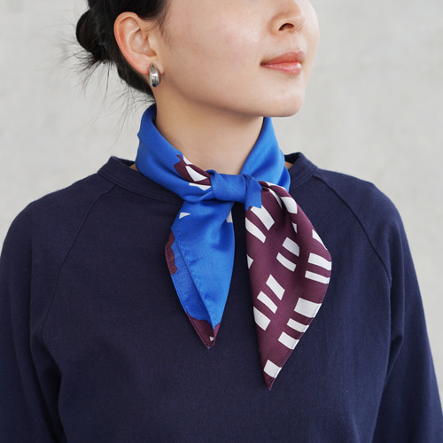 スカーフにもなるnitoritoハンカチ(52cm) forest ハンカチ・手ぬぐい