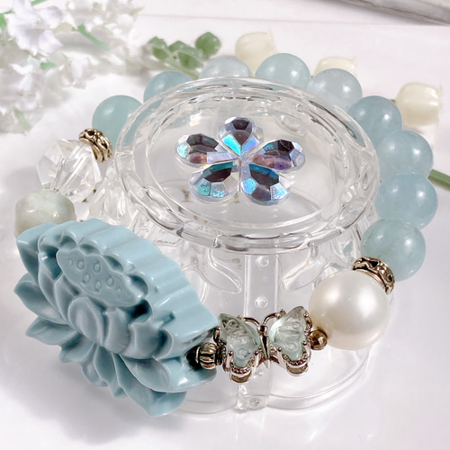 フローライト蝶々天然石母の日