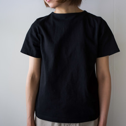 pablo cotton/center back tshirt / black/size1・2・3 2枚目の画像