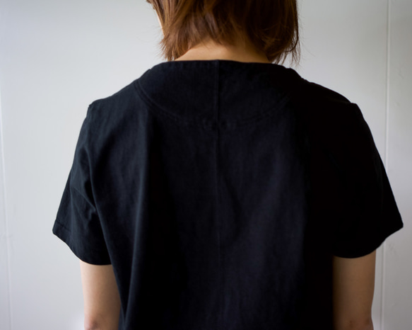 pablo cotton/center back tshirt / black/size1・2・3 6枚目の画像