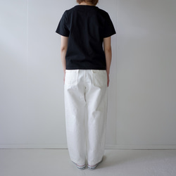 pablo cotton/center back tshirt / black/size1・2・3 5枚目の画像