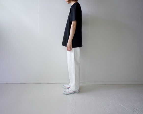 pablo cotton/center back tshirt / black/size1・2・3 13枚目の画像