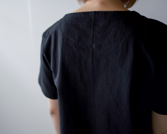 pablo cotton/center back tshirt / black/size1・2・3 15枚目の画像