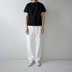 pablo cotton/center back tshirt / black/size1・2・3 4枚目の画像