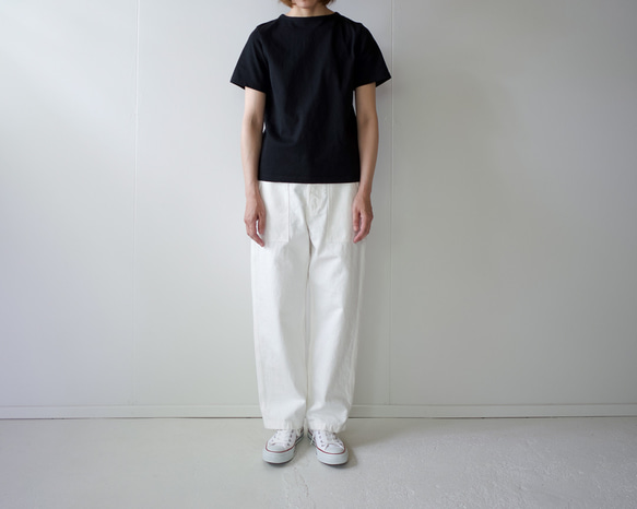 pablo cotton/center back tshirt / black/size1・2・3 4枚目の画像