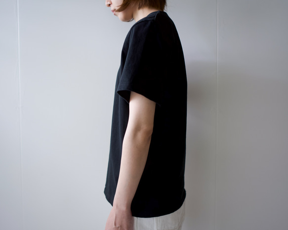 pablo cotton/center back tshirt / black/size1・2・3 11枚目の画像