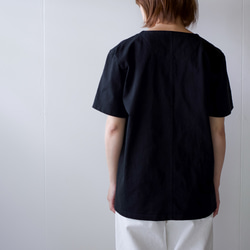 pablo cotton/center back tshirt / black/size1・2・3 14枚目の画像