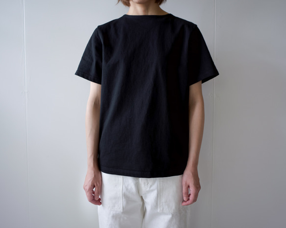 pablo cotton/center back tshirt / black/size1・2・3 8枚目の画像