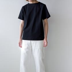 pablo cotton/center back tshirt / black/size1・2・3 9枚目の画像