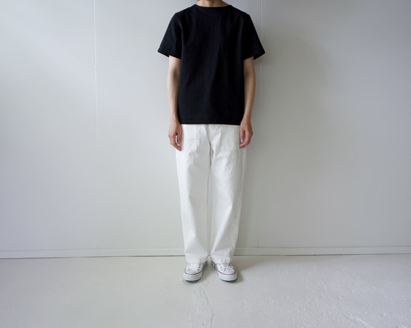 pablo cotton/center back tshirt / black/size1・2・3 12枚目の画像