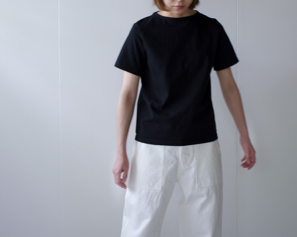 pablo cotton/center back tshirt / black/size1・2・3 7枚目の画像