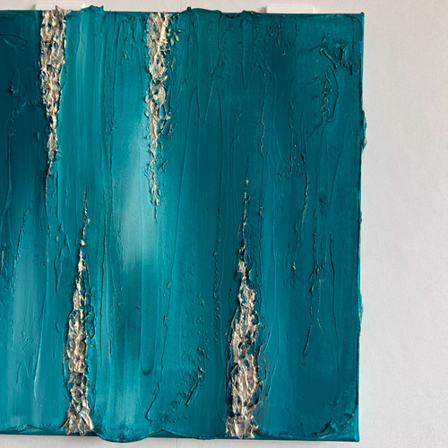 EMERLD - 絵画 おしゃれ インテリア 海外風 立体 原石 青 アート