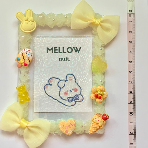 A7トレカケース】硬質ケース ホイップデコ☆4色 ゆめかわクリア/リボン 