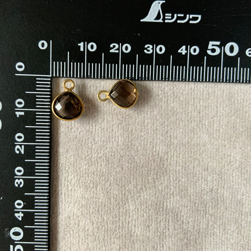 1pc】宝石質スモーキークォーツAAAマロンチャーム チャーム Workshop