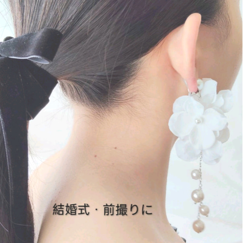 華やかに揺れる紫陽花 ブライダル ウェディング 結婚式 前撮り 痛く