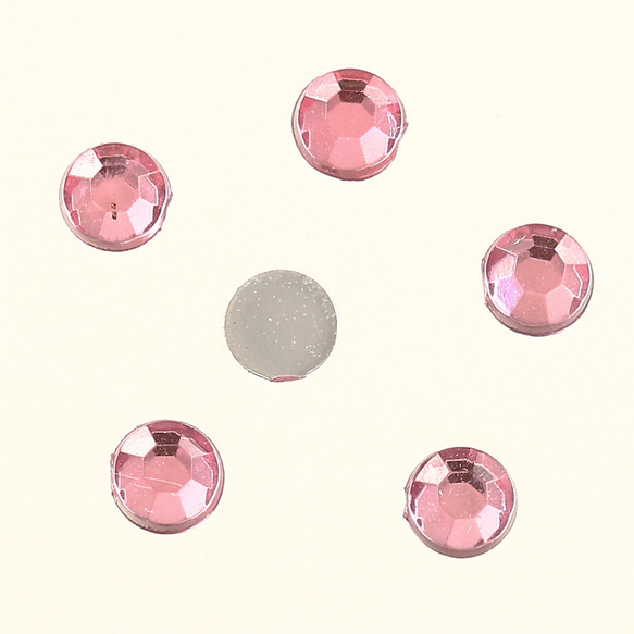 ラインストーン 3mm ピンク 9000粒 丸 プラ製 ネイル デコ 装飾 ハンドメイド パーツ BD3102 2枚目の画像
