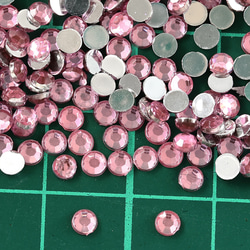 ラインストーン 3mm ピンク 9000粒 丸 プラ製 ネイル デコ 装飾 ハンドメイド パーツ BD3102 5枚目の画像