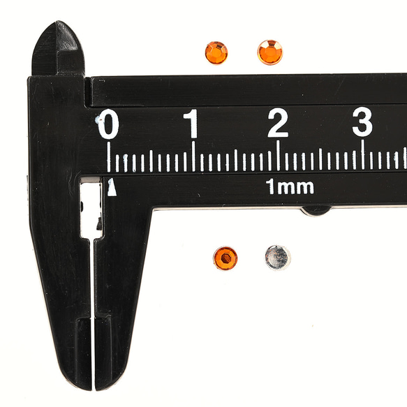 ラインストーン 3mm オレンジ 9000粒 プラ製 ネイル デコ レジン アクセサリー 手芸 パーツ BD3104 4枚目の画像