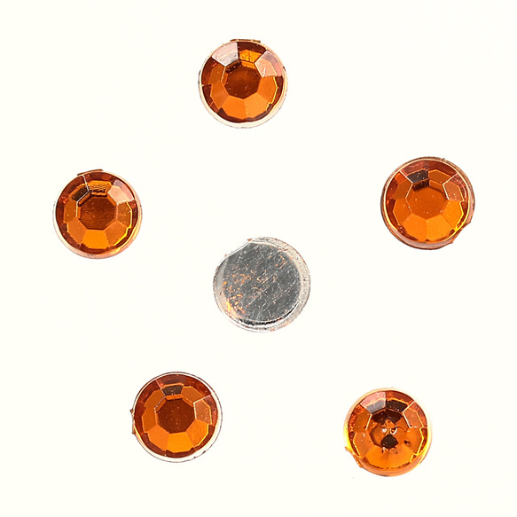 ラインストーン 3mm オレンジ 9000粒 プラ製 ネイル デコ レジン アクセサリー 手芸 パーツ BD3104 2枚目の画像