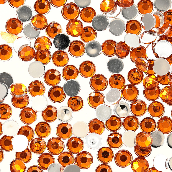ラインストーン 3mm オレンジ 9000粒 プラ製 ネイル デコ レジン アクセサリー 手芸 パーツ BD3104 1枚目の画像