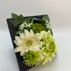 2way供花【仏花2個セット】ホワイトグリーン 4枚目の画像
