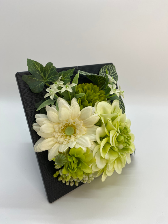 2way供花【仏花2個セット】ホワイトグリーン 4枚目の画像