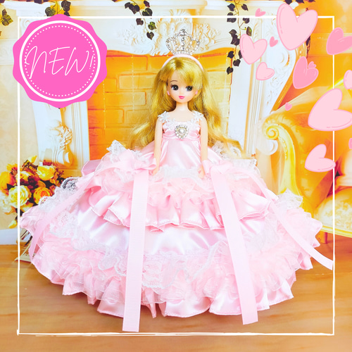 リカちゃん ハンドメイド ワンピース服♡ リカちゃん ハンドメイド ワンピース服♡