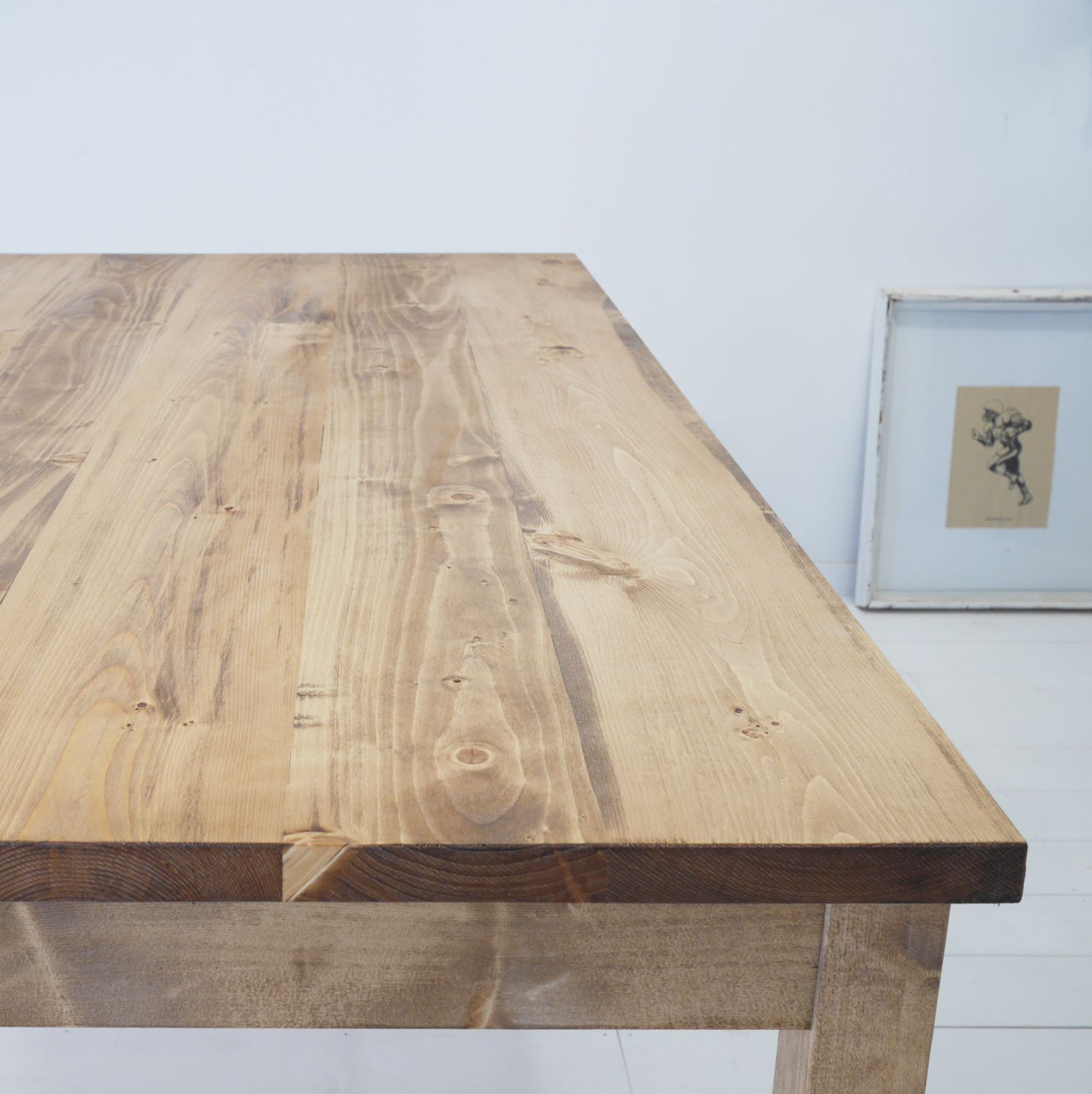 [送料無料] 無垢 ダイニングテーブル 食卓 シンプル 単品 w160 [受注製作] T-02