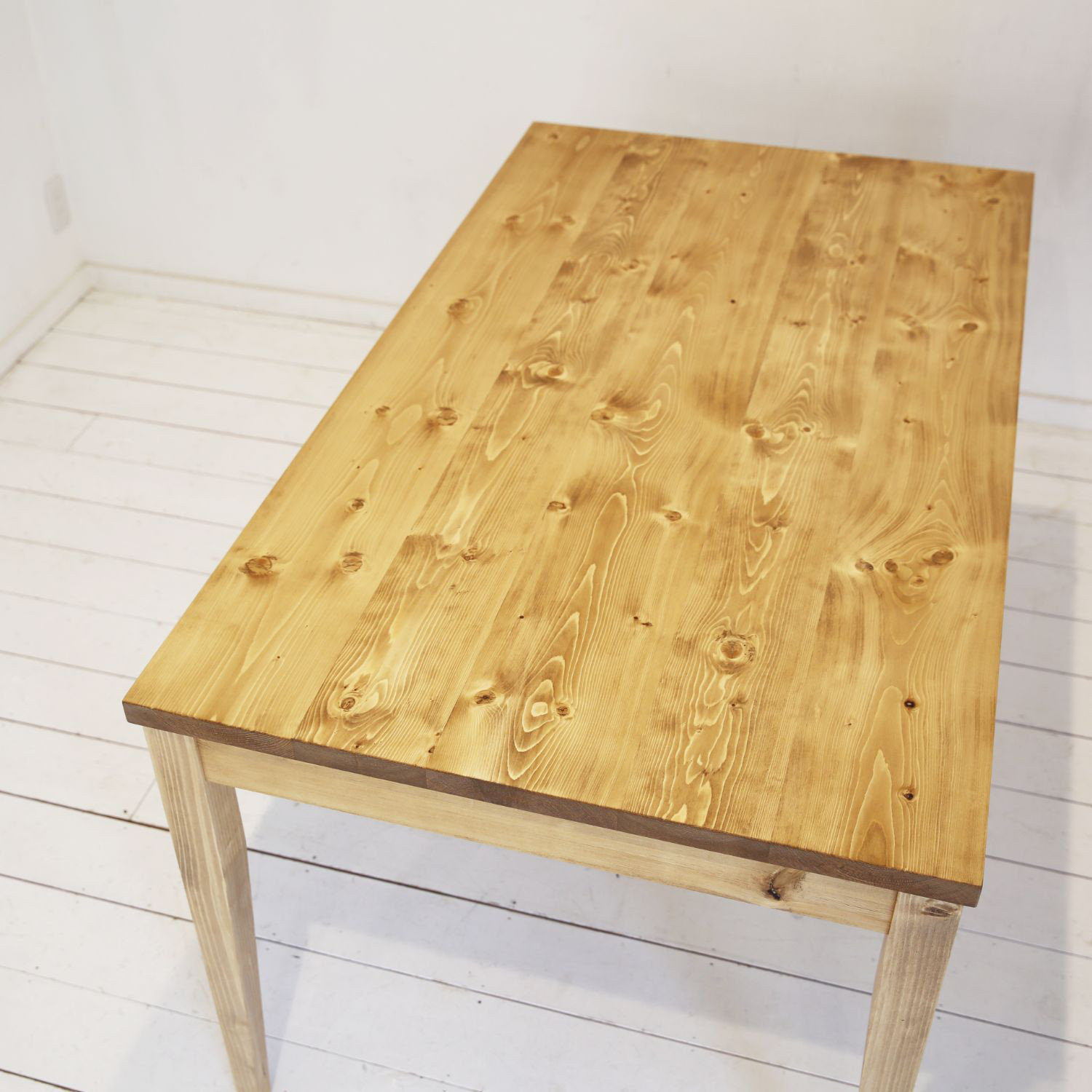 [送料無料] 無垢 ダイニングテーブル 食卓 シンプル 単品 w160 [受注製作] T-02