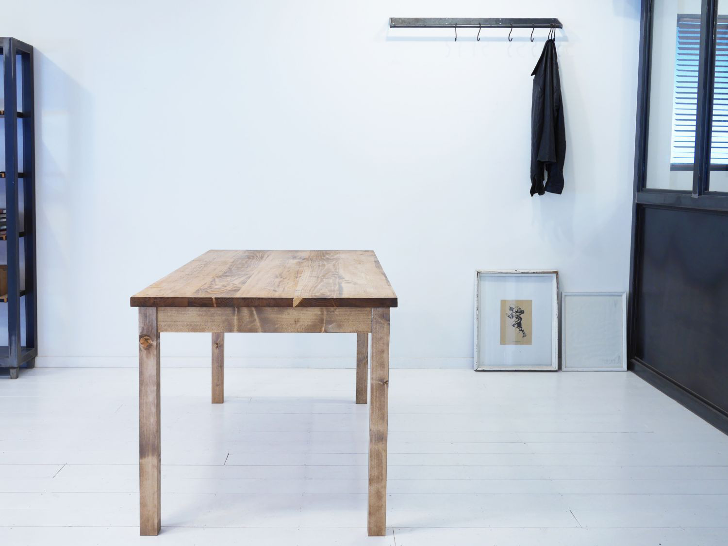 [送料無料] 無垢 ダイニングテーブル 食卓 シンプル 単品 w160 [受注製作] T-02