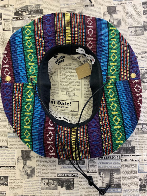 サファリハット（ブラック チノクロス）アウトドア向け 3枚目の画像